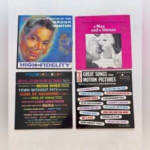 Classic Film Love Songs Vinyl Bundle – Moon River, Brook Benton